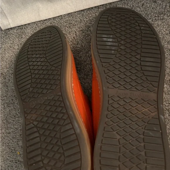ACNE Studios Perey Orange Velcro Sneakers - Picture 8 of 8
